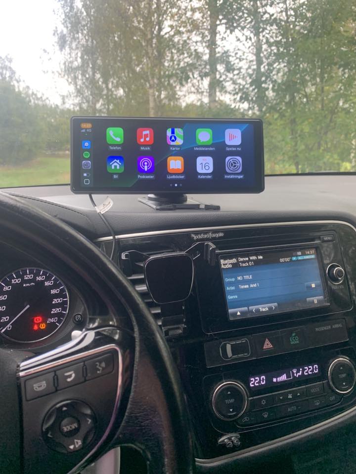 CarVision Pro - Smart bilskärm med Apple CarPlay/Android Auto för alla bilar (2025 modell)