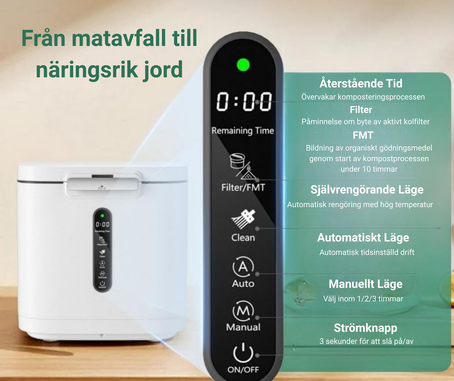 Elektrisk Kompostkvarn