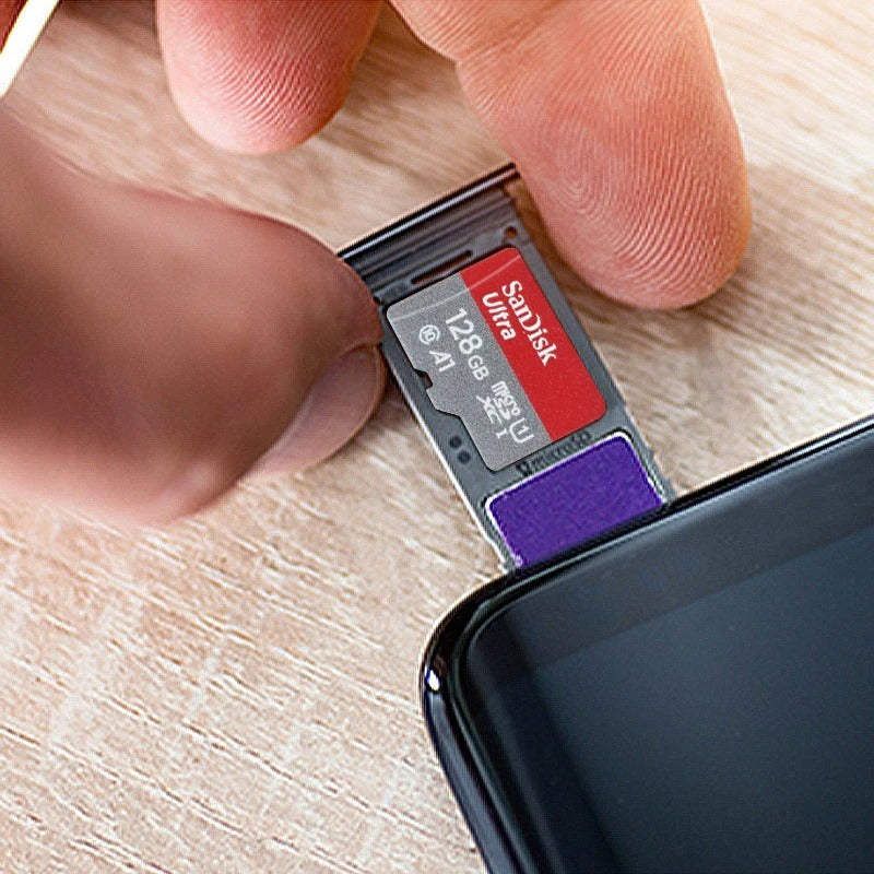 SanDisk Micro SD-minneskort - 64GB A1 Flash TF-kort