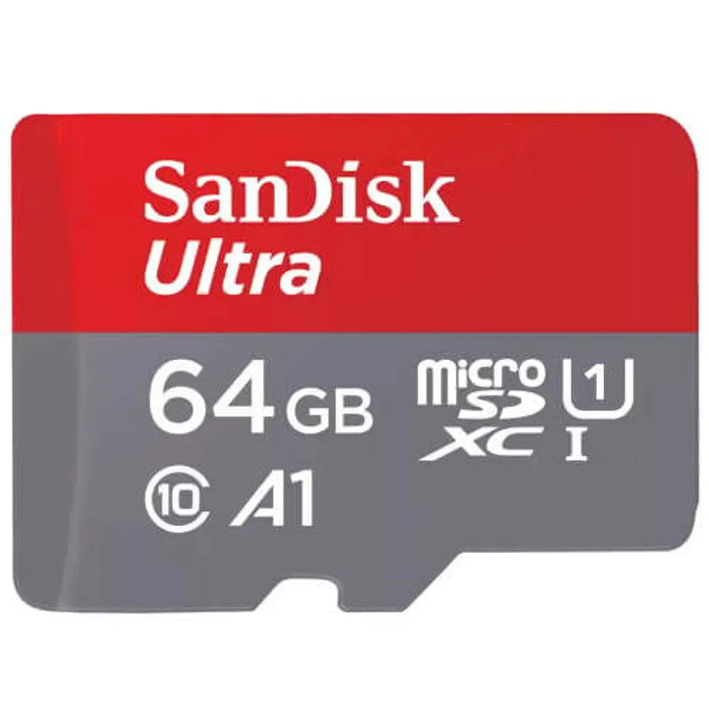 SanDisk Micro SD-minneskort - 64GB A1 Flash TF-kort