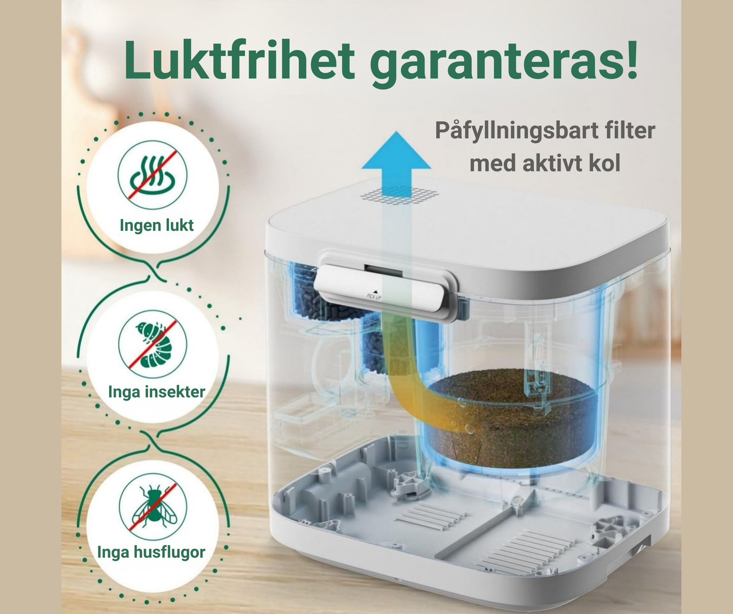Elektrisk Kompostkvarn