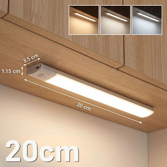 LedLight 3 i 1 - Sensorlampa - Vit, 20cm