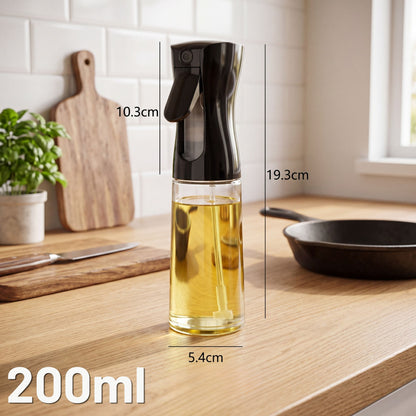 Oljesprayflaska (matlagning) - 200ml, Svart