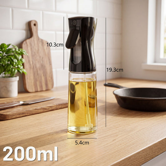 Oljesprayflaska (matlagning) - 200ml, Svart