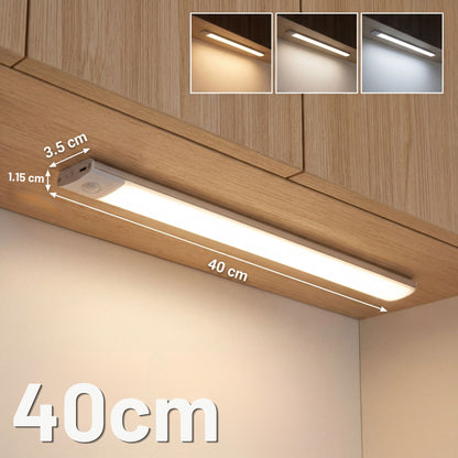 LedLight 3 i 1 - Sensorlampa - Vit, 40cm