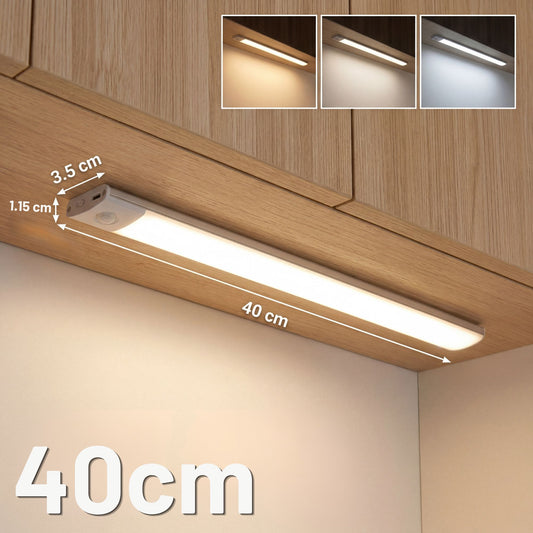 LedLight 3 i 1 - Sensorlampa - Vit, 40cm