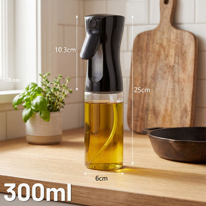 Oljesprayflaska (matlagning) - 300ml, Svart