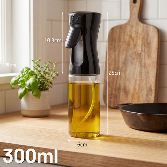 Oljesprayflaska (matlagning) - 300ml, Svart