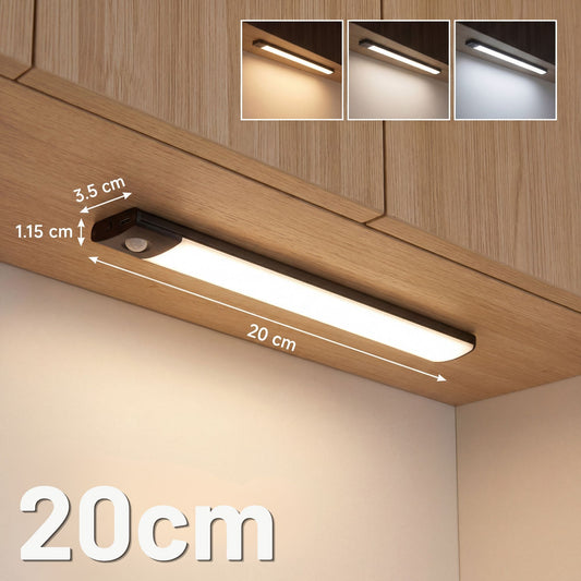 LedLight 3 i 1 - Sensorlampa - Svart, 20cm